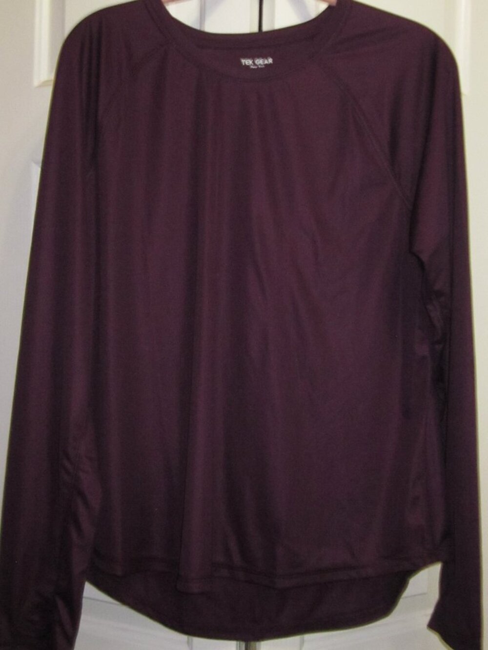 Tek Gear Dry Tek Ls Workout Top Sz L